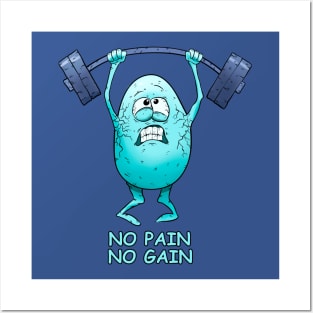 No pain no gain Posters and Art